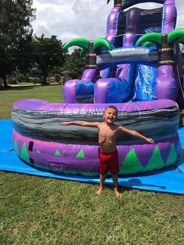 Purple Crusher 22ft Water Slide w/ Pool Purple Crusher 22ft Water Slide w/ Pool